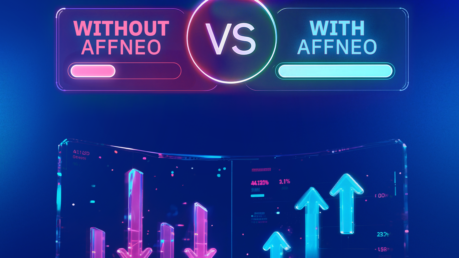 Affiliate marketer vs affiliate marketer with Affneo: real-time tracking and high-ticket offers