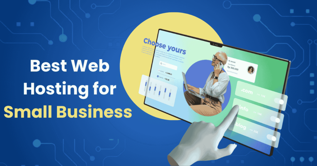 Web hosting importance for small businesses showing server infrastructure and website performance guide